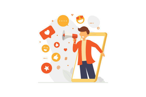 Download Social Media Influencer Illustration 2 - Social media Collection